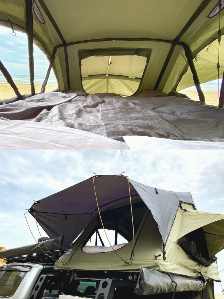 Lucas Creek Gen 3 Soft Shell Rooftop Tent - Natural Green