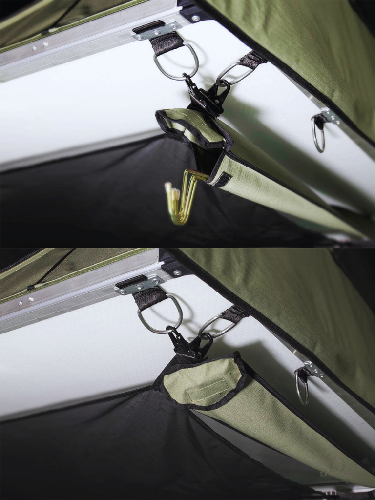 Lucas Creek Gen 3 Soft Shell Rooftop Tent - Natural Green