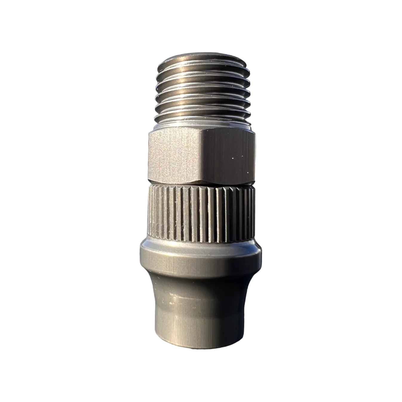 APEX DESIGNS - CRS Hose end Fitting 3/8" ID to 1/4" NPT with Cover Nut
