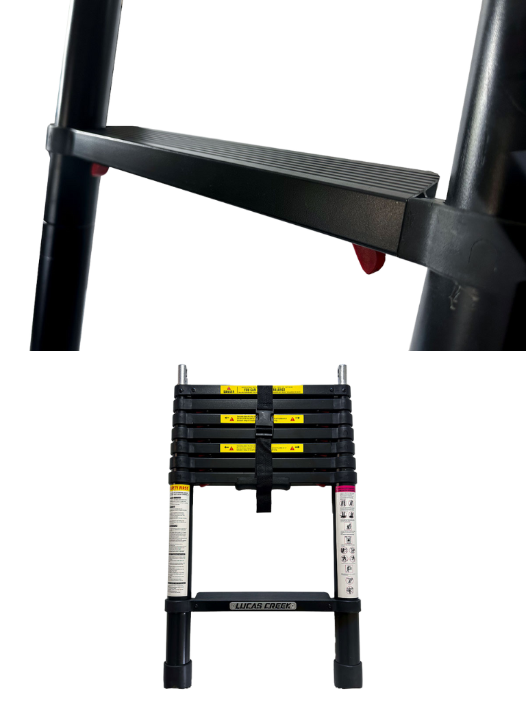 Roof Top Tent Ladder – Angled Wide Rung
