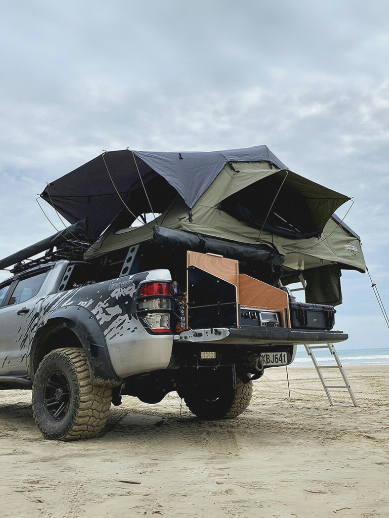 Lucas Creek Gen 3 Soft Shell Rooftop Tent - Natural Green