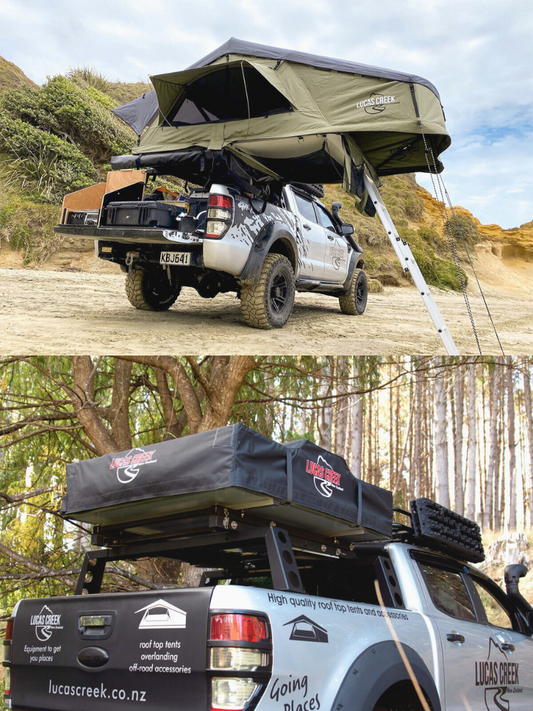 Lucas Creek Gen 3 Soft Shell Rooftop Tent - Natural Green
