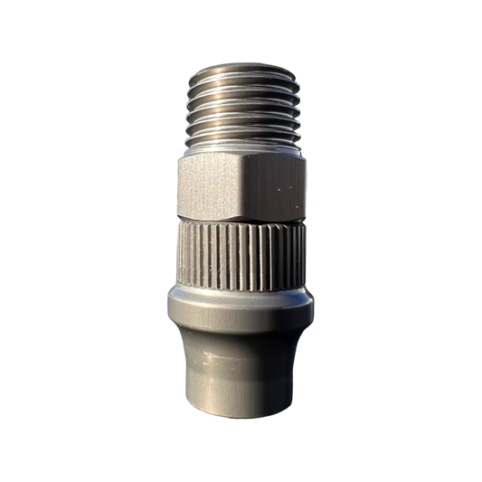 APEX DESIGNS - CRS Hose end Fitting 3/8" ID to 1/4" NPT with Cover Nut