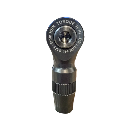 APEX DESIGNS - Banjo Fitting for CRS - 1/4 NPT to Apex 3/8 Braided Air Hose